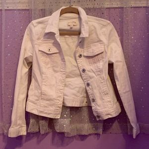 white denim jacket